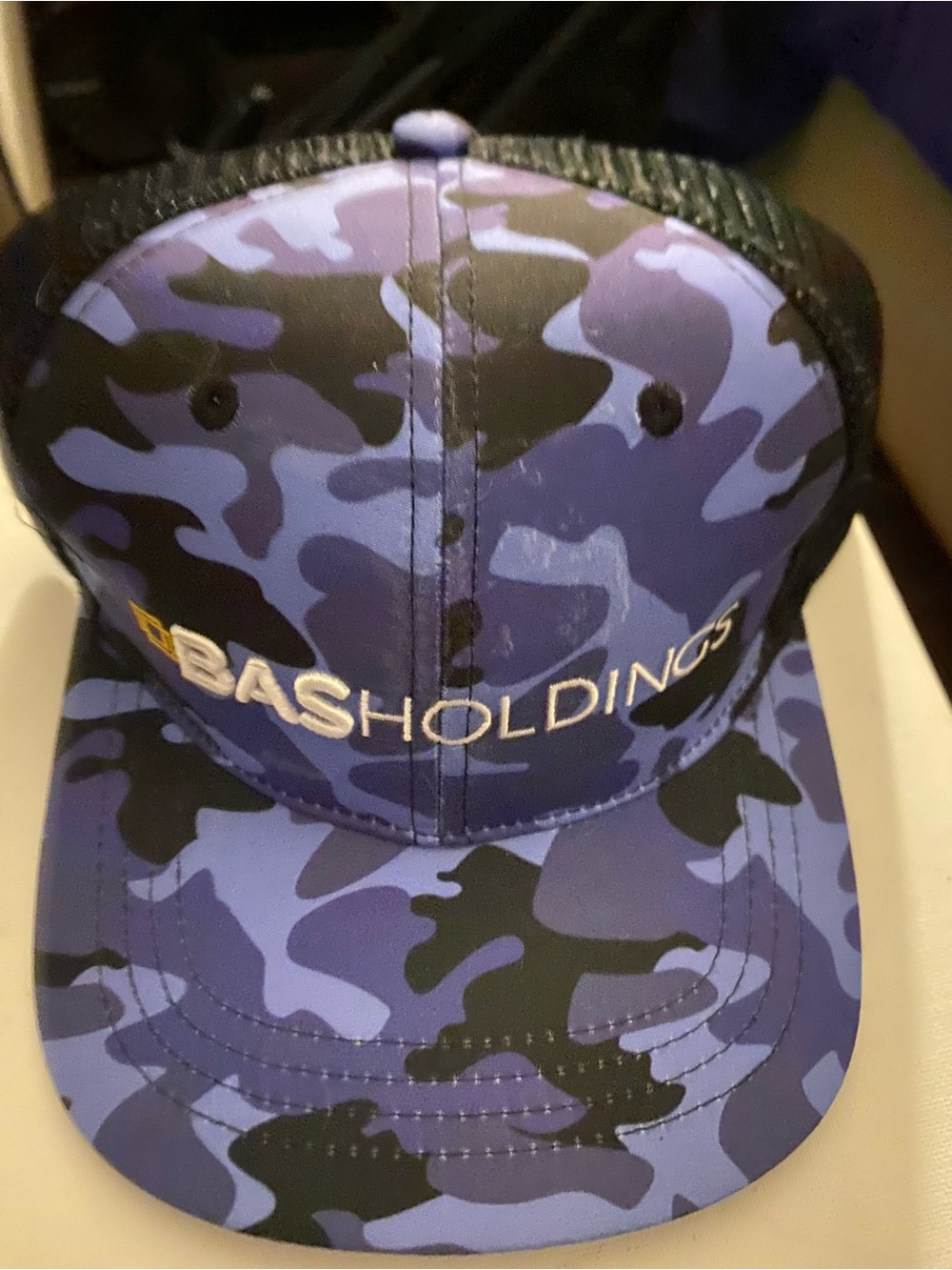 Source Unknown Blue & Black Camo Trucker Hat - BASHOLDINGS